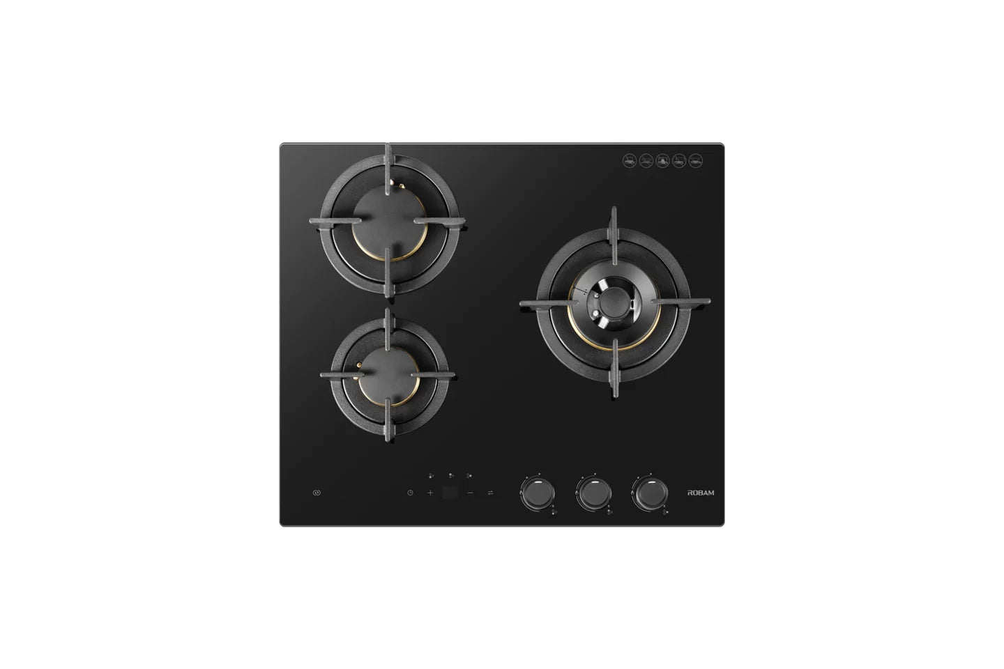 Gas Hob 丨 Chef‑Grade High‑Heat Gas Hob 23 MJ/h 丨 7B7H32 60 cm 3Burner